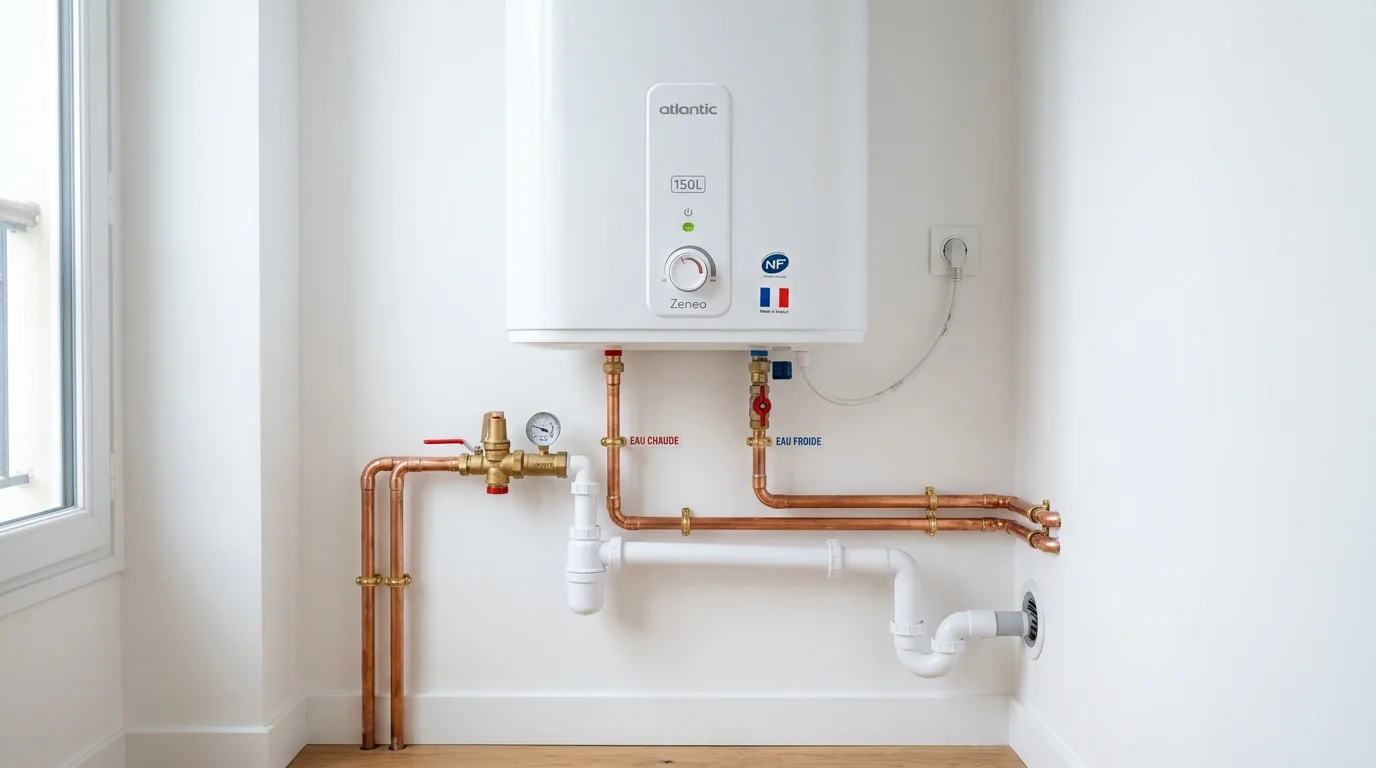Remplacement de chauffe-eau électrique Atlantic et ballon d'eau chaude